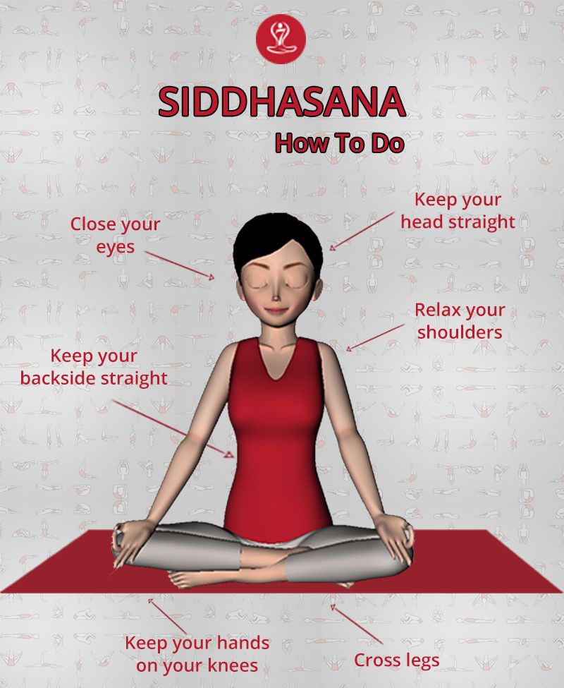 Siddhasana pose before Trataka Kriya