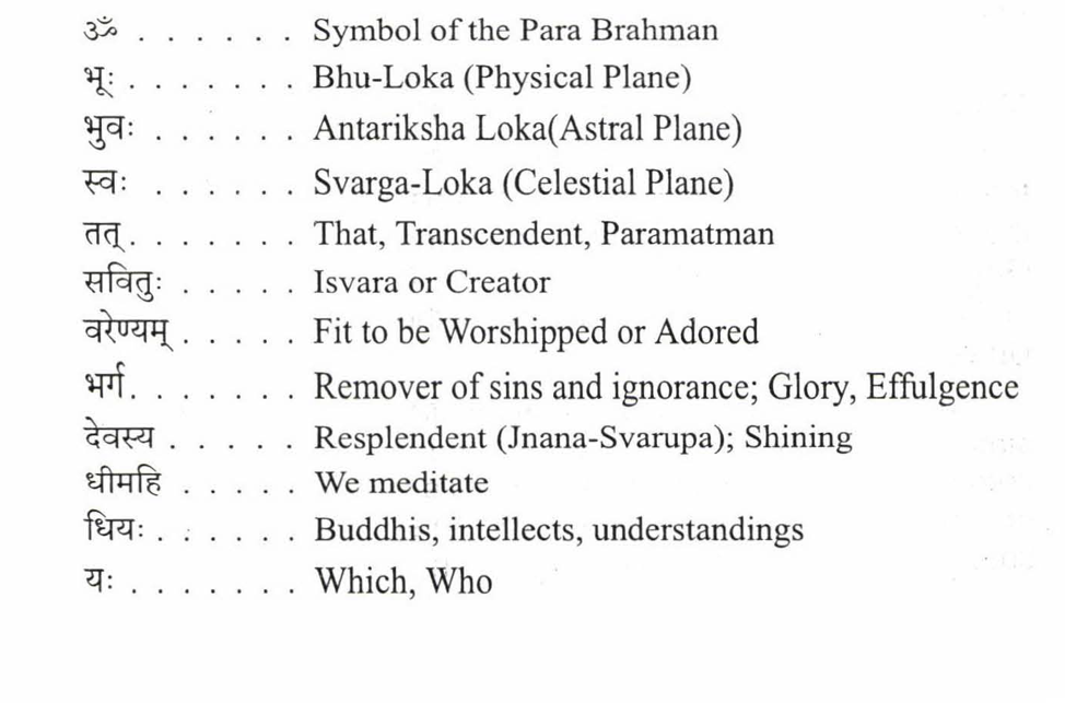 Gayatri Mantra Meaning