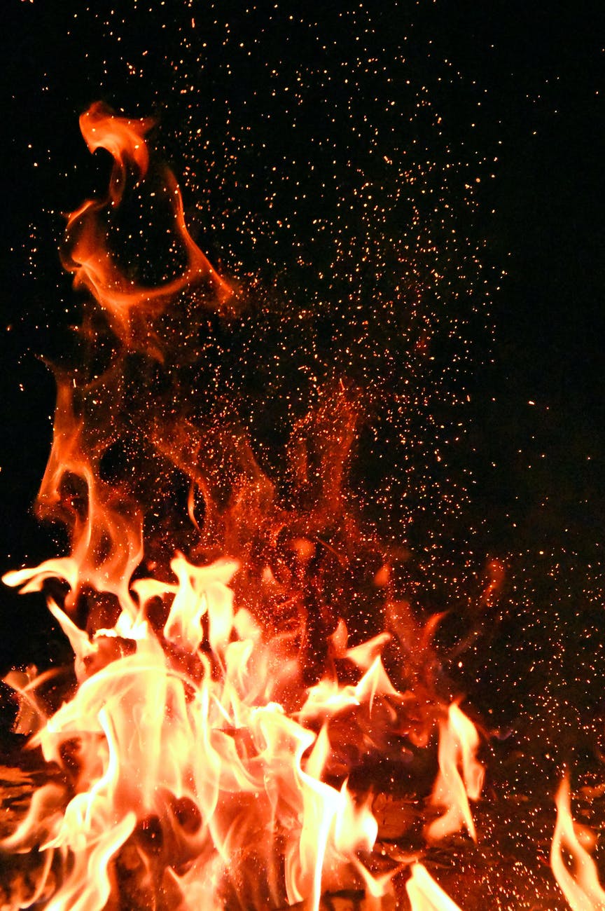 red and orange fire vajroli mudra sexual energy