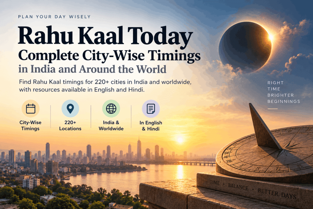 Rahu Kaal Today: Complete Guide to Rahu Kaal Timings by City in India and Around the World