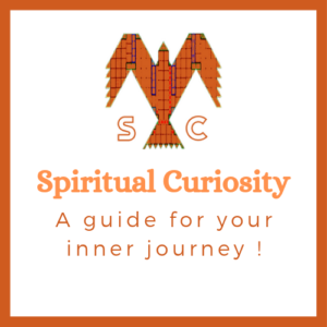 Logo of Spiritual Curiosity with name and tagline