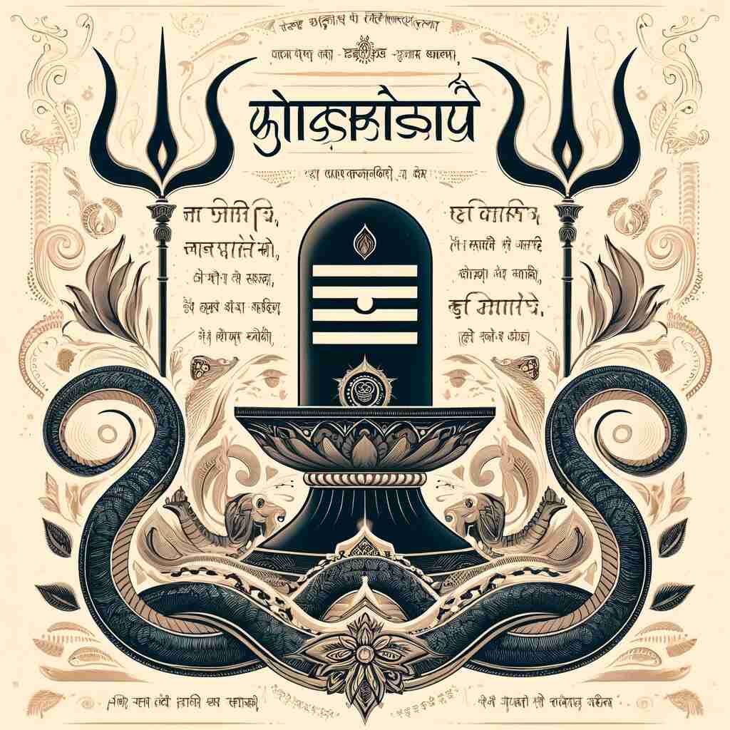 Lingashtakam Lyrics in Hindi Image Illustration